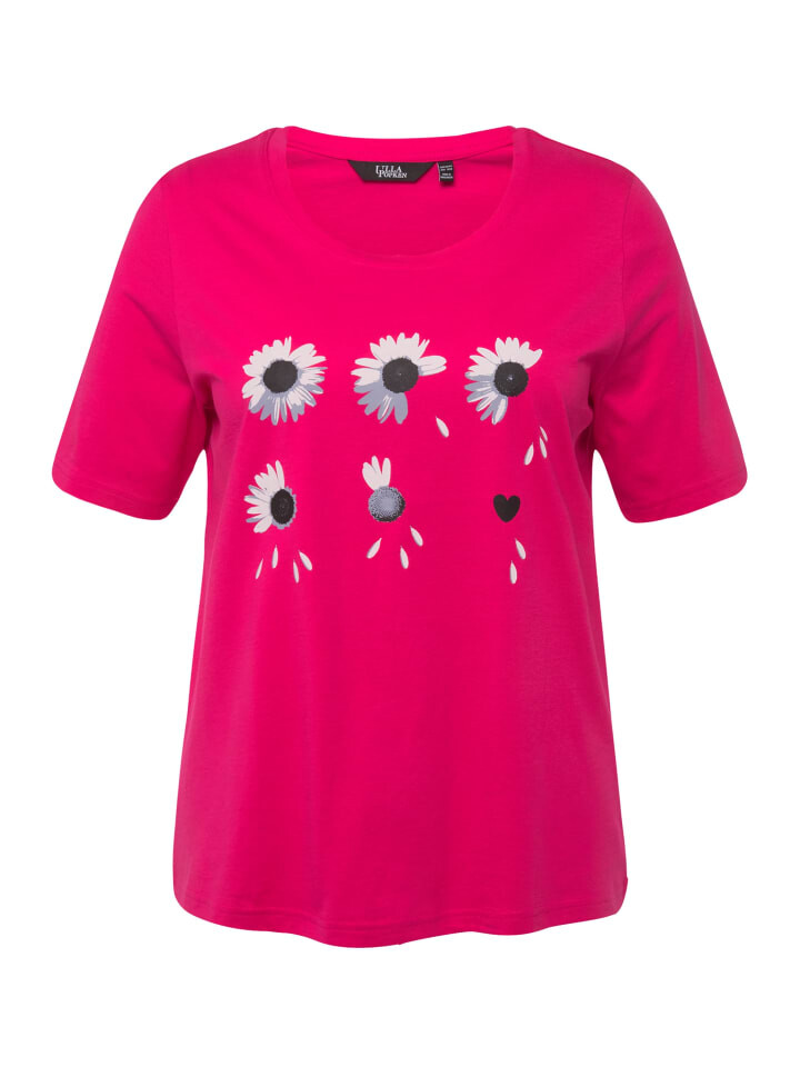 

Футболка Ulla Popken, цвет magentapink