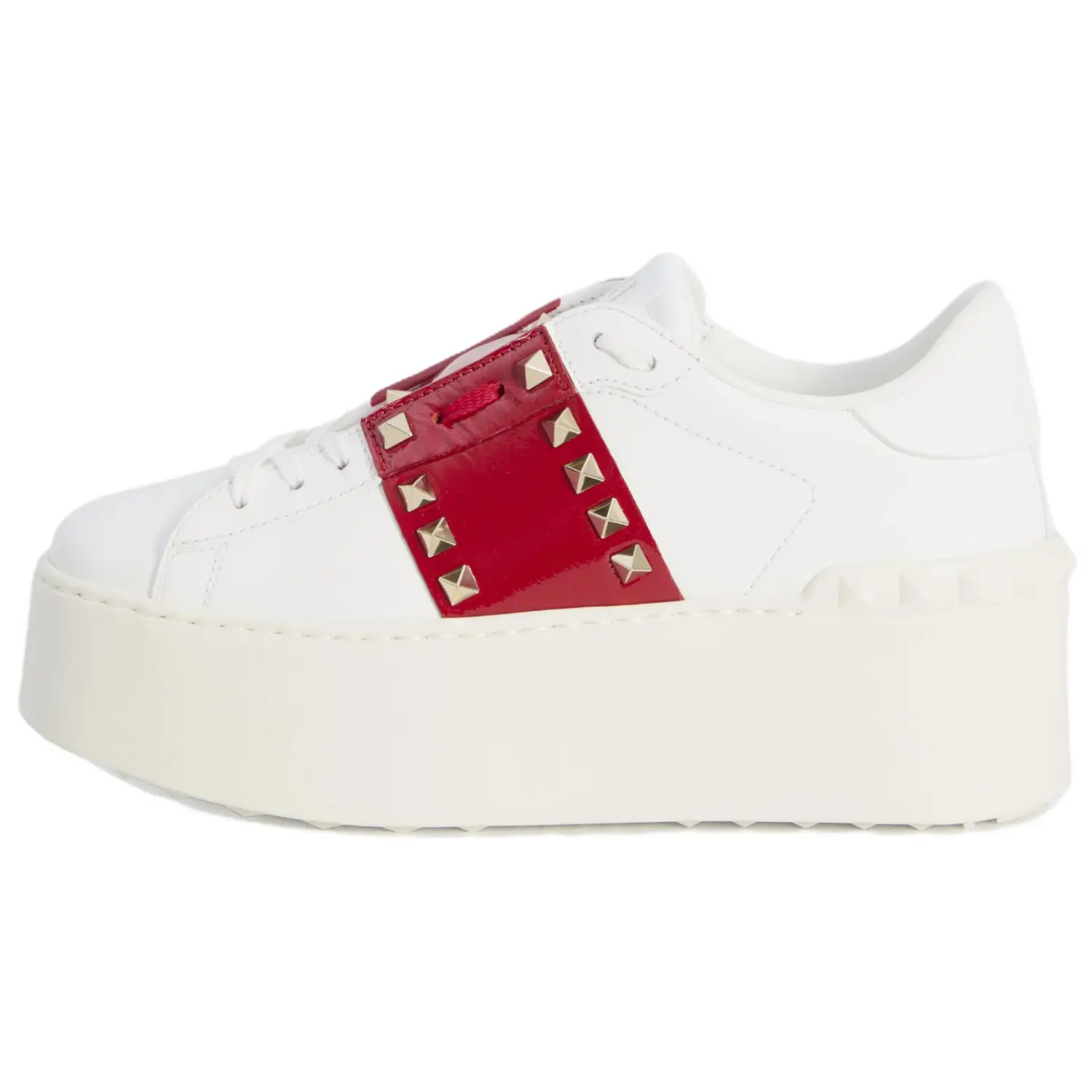 Garavani Rockstud Untitled открытые кроссовки на шнуровке женские Valentino