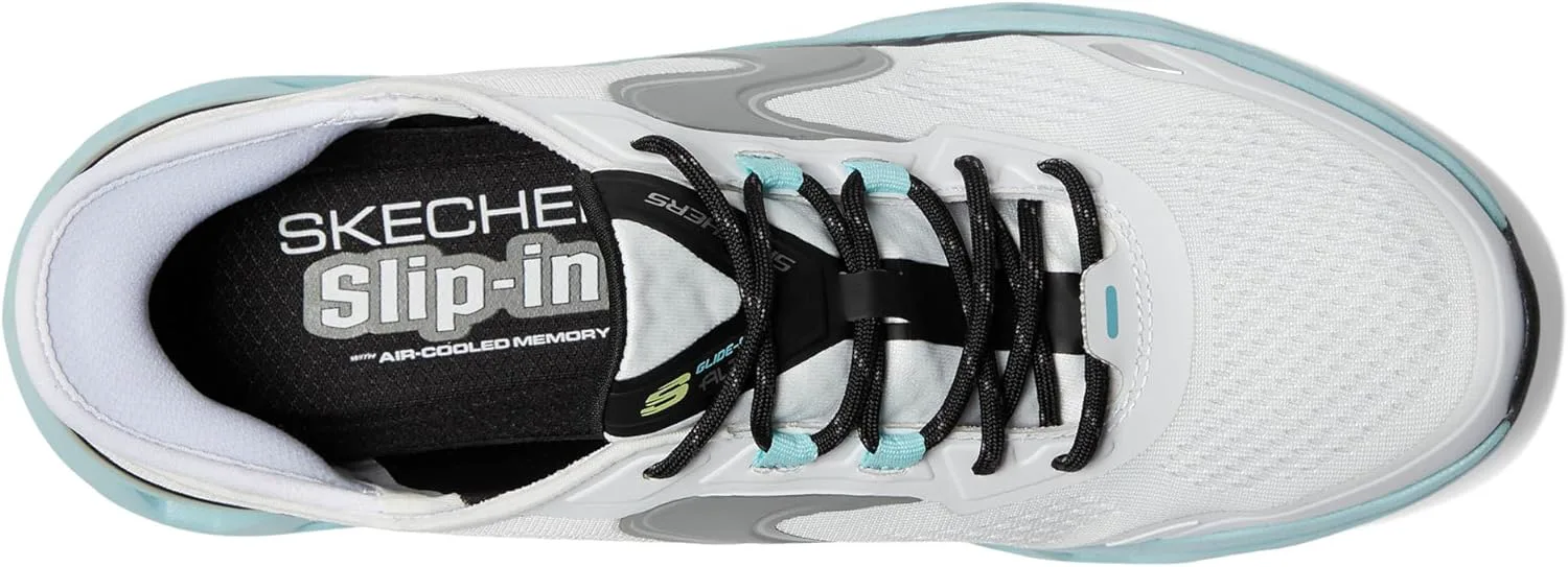 Мужские слипоны Skechers Hands Free: Go Walk Flex - обувь для плавного движения, белый/синий — фото 4