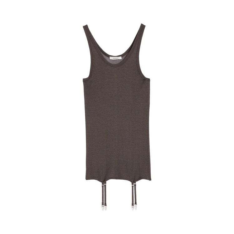 

Топ Lemaire Seamless Rib Tank Top 'Dark Brown', коричневый