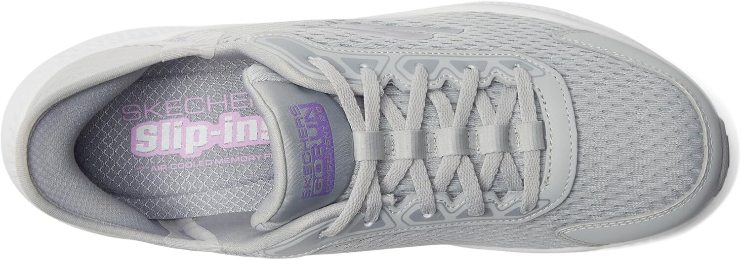 Кроссовки SKECHERS Hands Free Slip-Ins Go Run Consistent 2.0 Endure Sneaker, цвет Gray/Lavender — фото 2