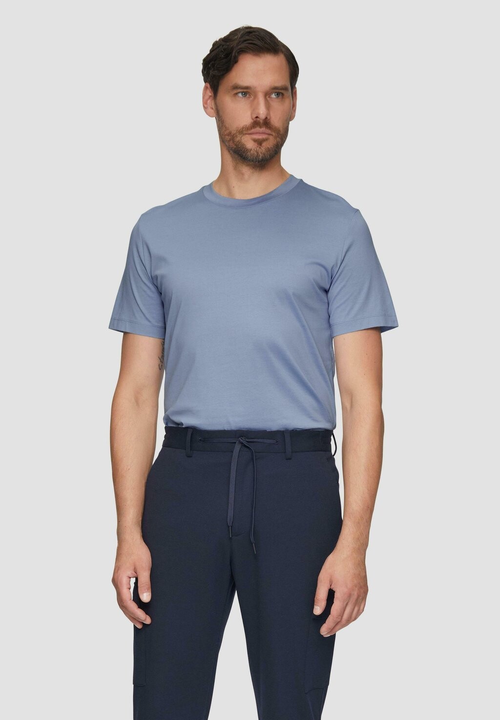 

Базовая футболка IM SLIM FIT s.Oliver BLACK LABEL, светло-голубой
