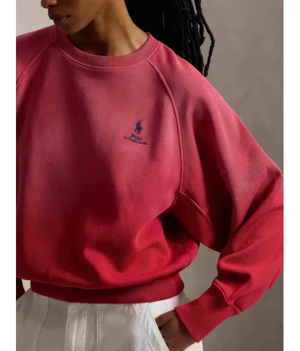 Толстовка relaxed fit Polo Ralph Lauren, красный — фото 4