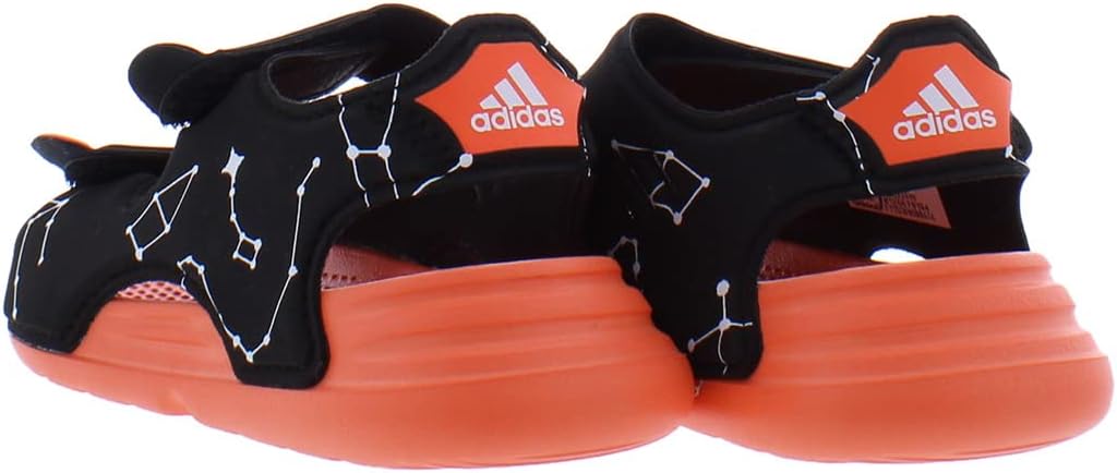 Сандалии для купания adidas Altaswim для малышей унисекс, черный/оранжевый — фото 2