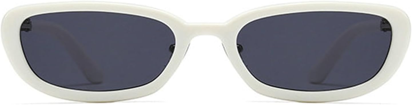 

Солнцезащитные очки Willochra маленького прямоугольного типа в стиле панк, женские, ретро, ​​с защитой от УФ-излучения UV400, мужские, модные, градиентные, серые, популярные солнцезащитные очки, White