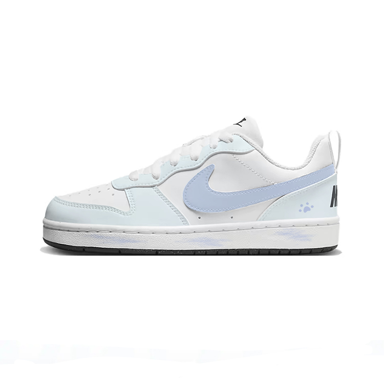 

Nike Court Borough Blue Cat Paw низкие детские скейтбординг кроссовки white