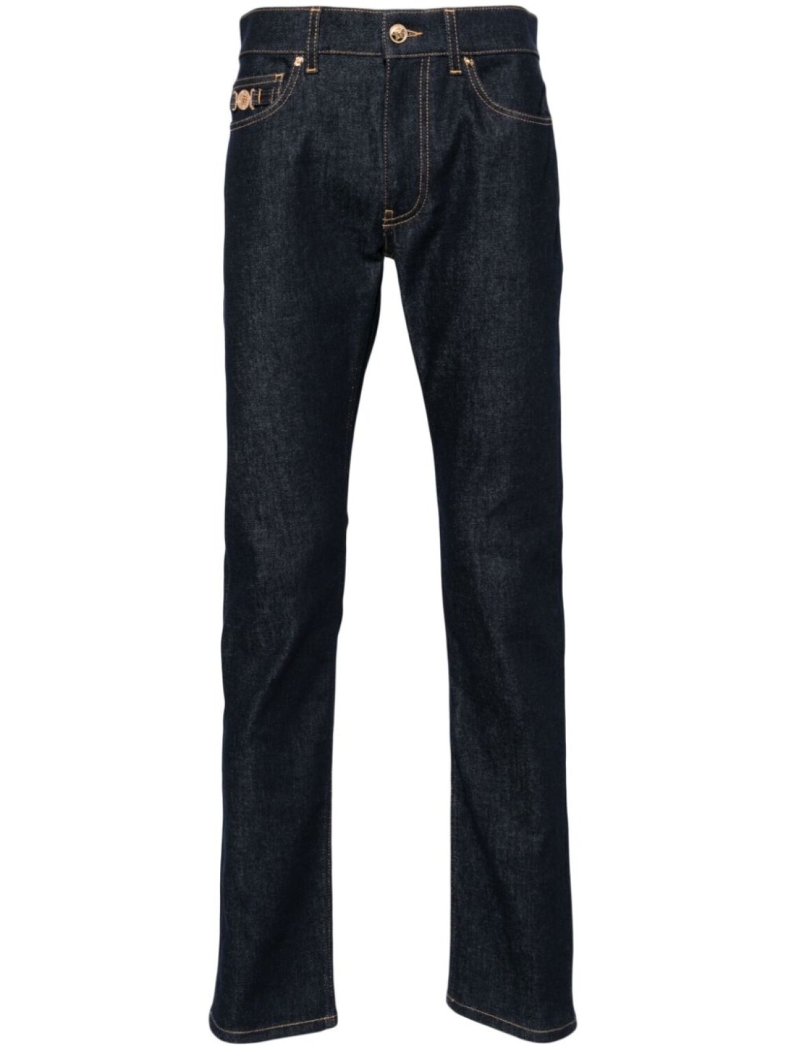 

Versace джинсы slim fit средней посадки, синий