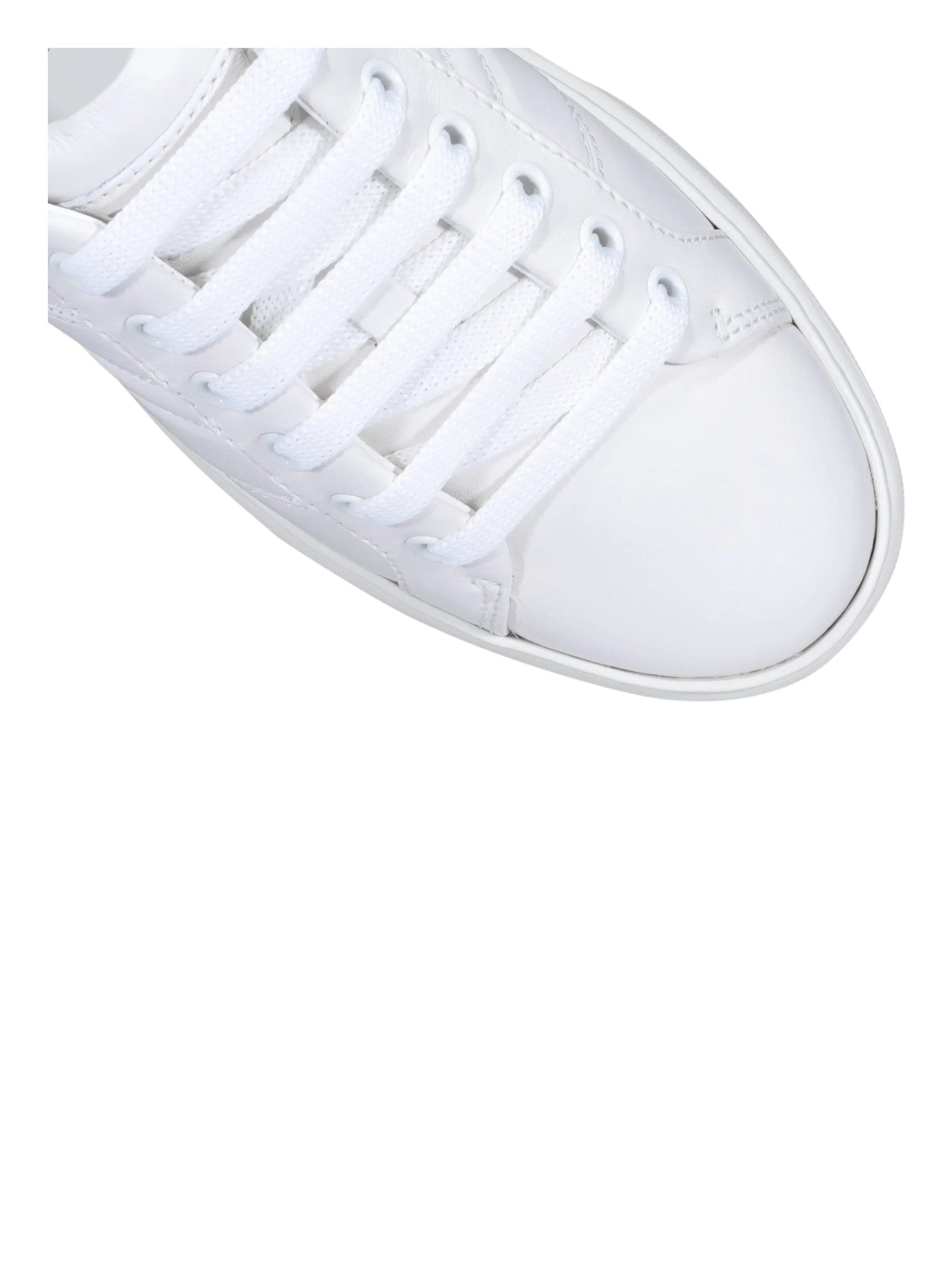 Женские белые однотонные кроссовки Bally Mandye 6238693 из телячьей кожи — фото 3