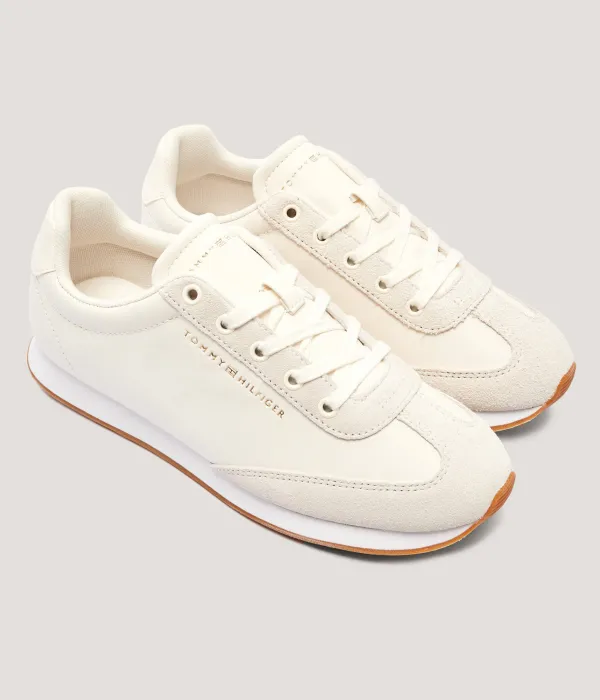 Кроссовки Heritage Fashion Run Mix из матовой кожи Tommy Hilfiger, бежевый — фото 3