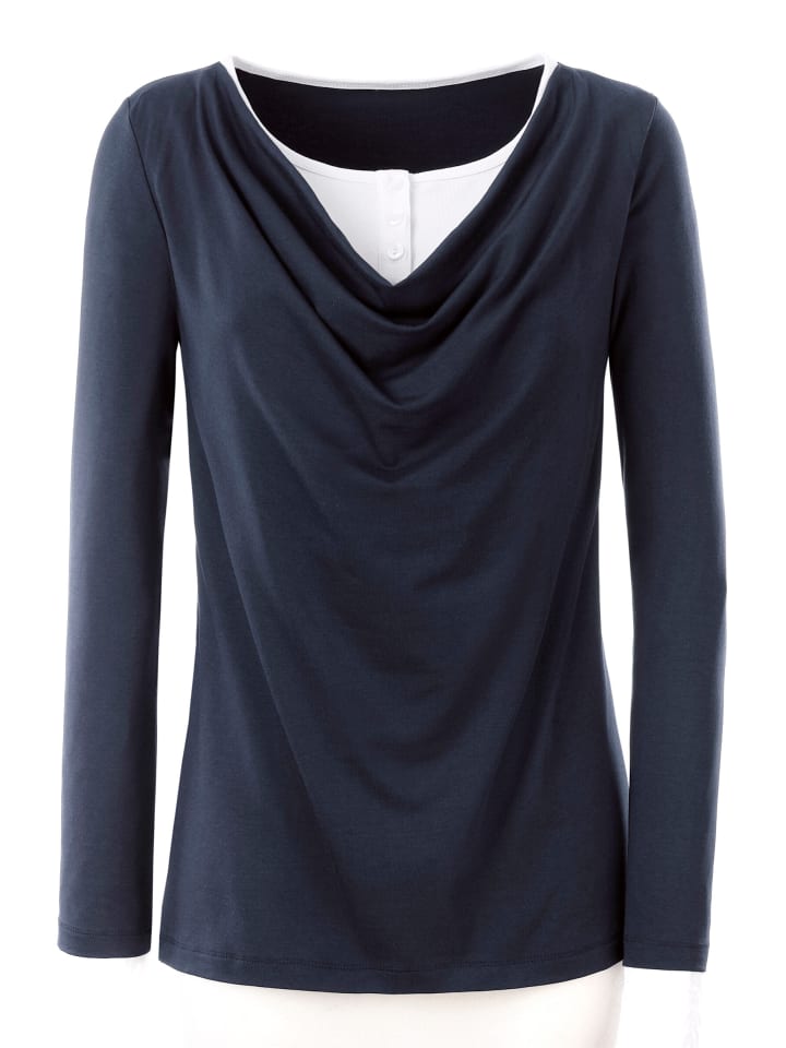 

WITT WEIDEN Футболка 2-в-1 темно-синего цвета, Синий, WITT WEIDEN Футболка 2-в-1 темно-синего цвета