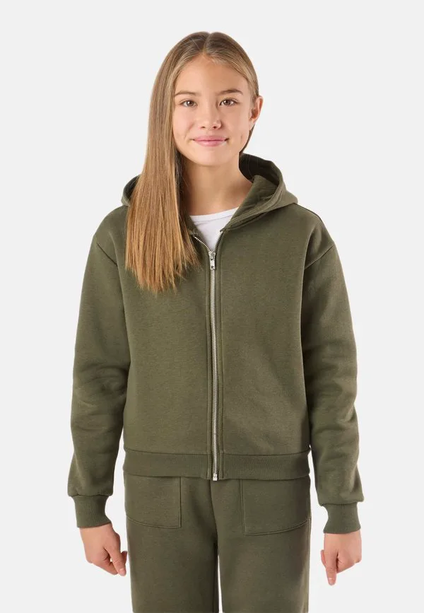 Толстовка с капюшоном на молнии из лос-анджелеса Denim Factory, Olive — фото 2