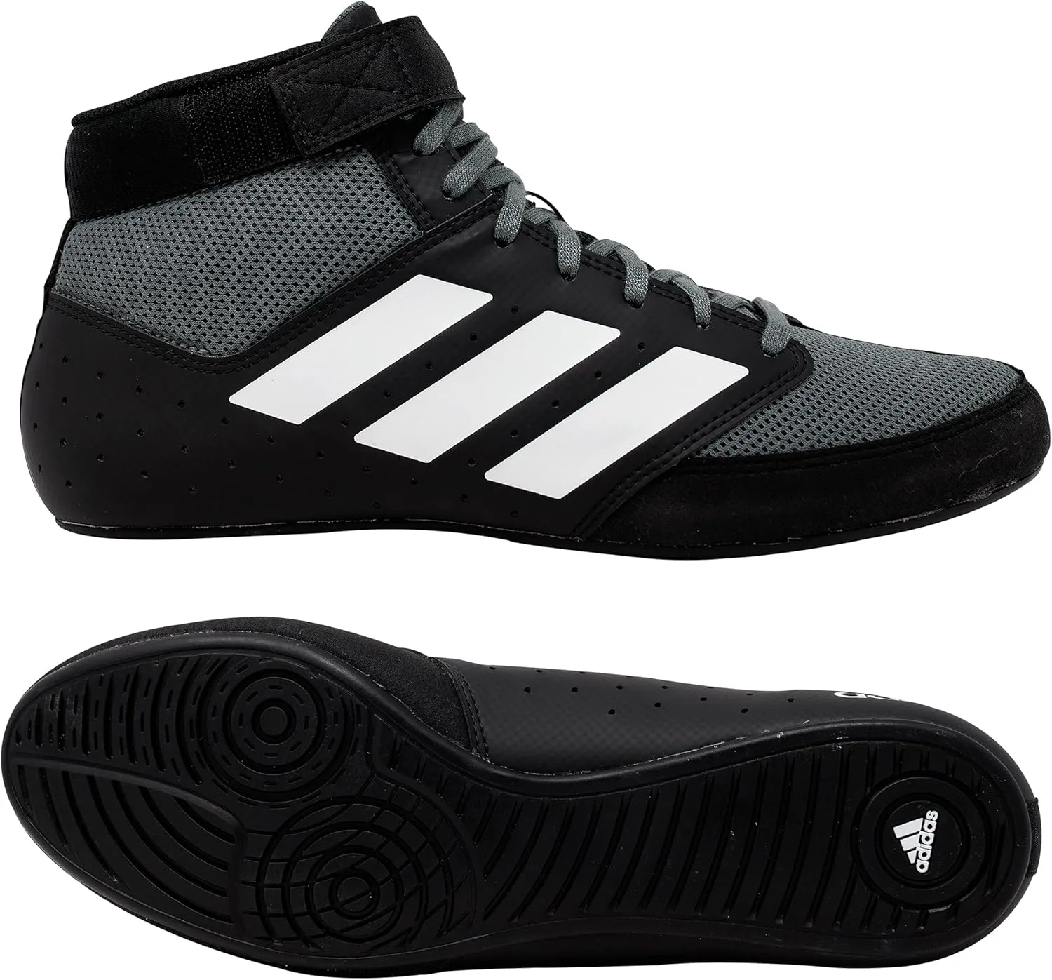 Мужские борцовские кроссовки Adidas Mat Hog 2.0 (красный/черный/белый)