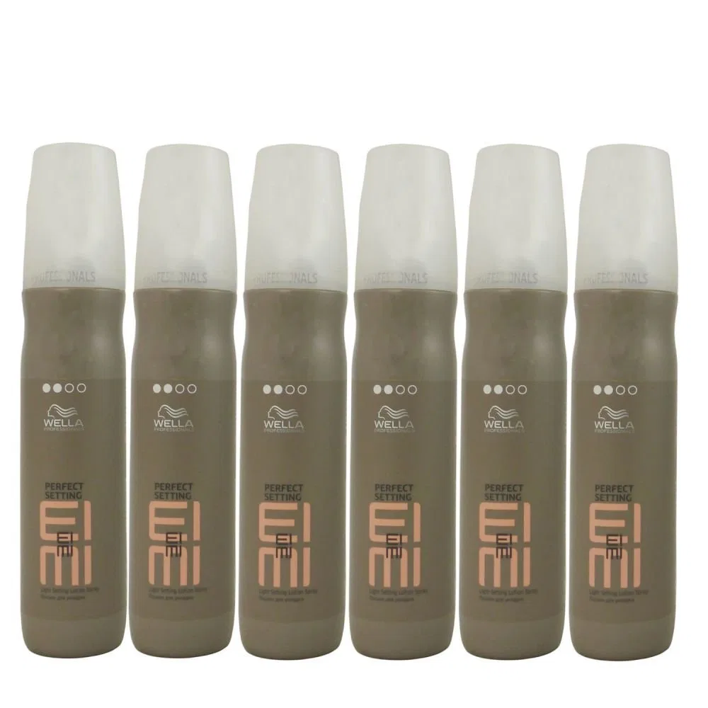 Лосьон для укладки волос «EIMI Perfect Setting» от Wella, 6 x 150 мл Wella Professionals