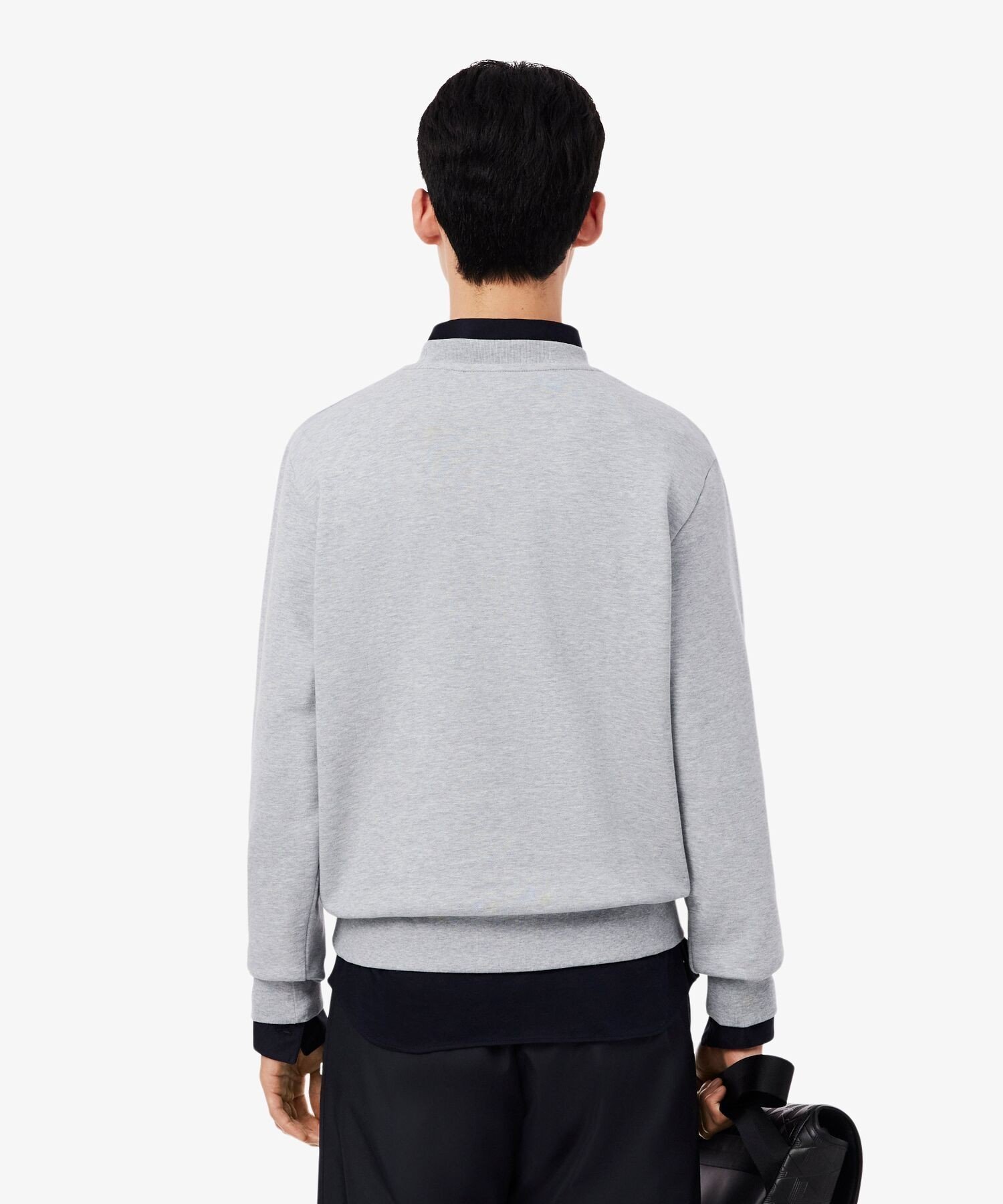 Обычная толстовка с круглым вырезом LACOSTE, Gray — фото 2