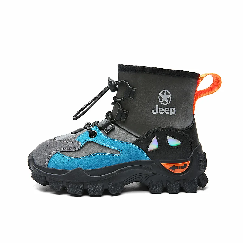 Ботинки с флисовой подкладкой, модная и удобная для повседневной носки Jeep, Gray Blue[Fleece-Lined-Upgraded]