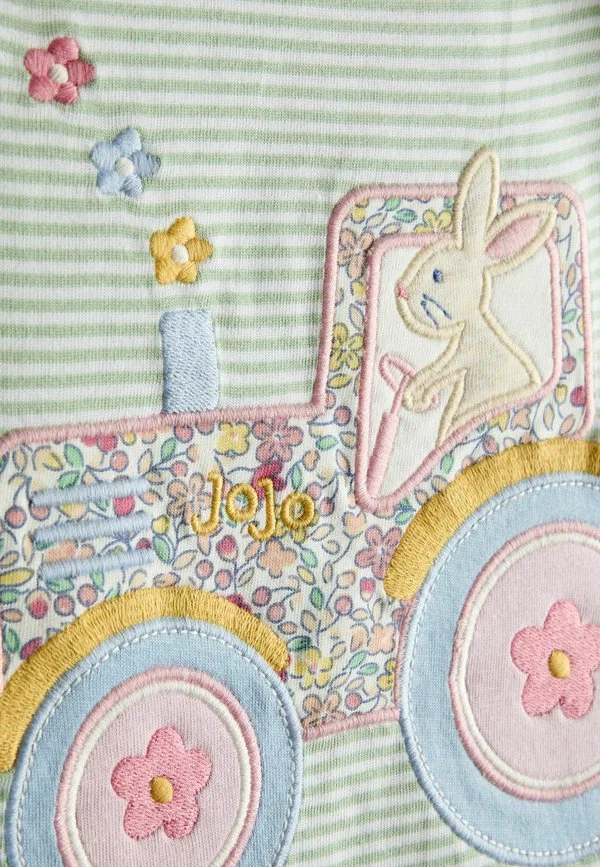Футболка стандартного кроя с аппликацией в виде кролика и мышки. Jojo Maman Bébé, Blue — фото 3