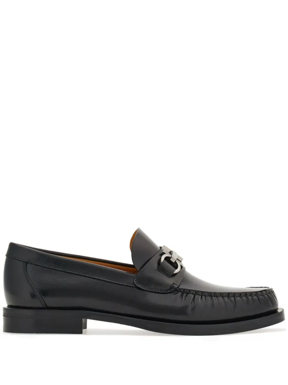 

Лоферы с декором Gancini Ferragamo, черный