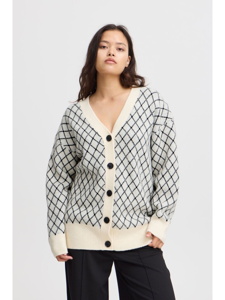 

Кардиган ICHI Strickjacke, белый