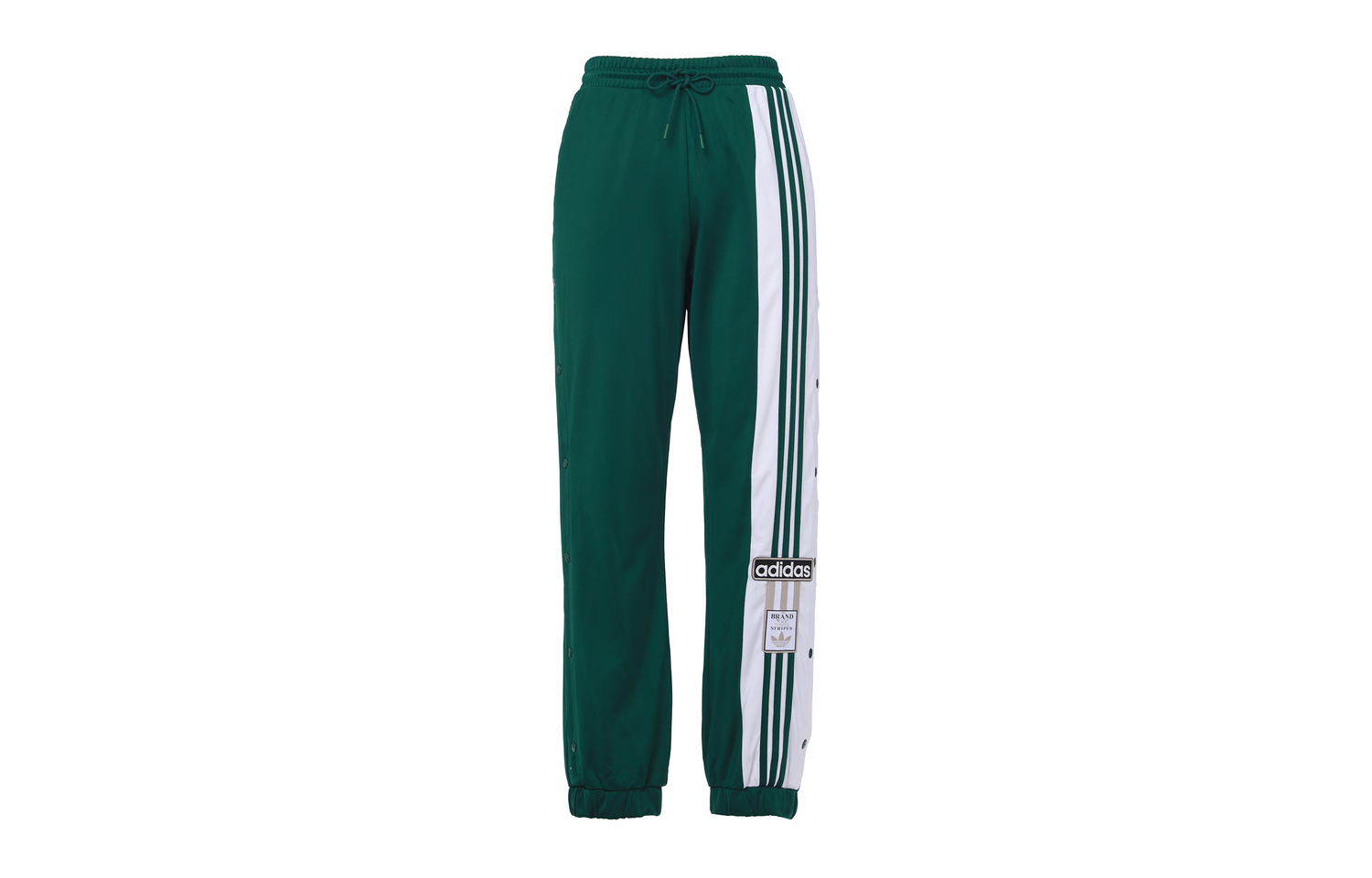 Трикотажные спортивные брюки женские темно-зеленые Adidas Originals — фото 2