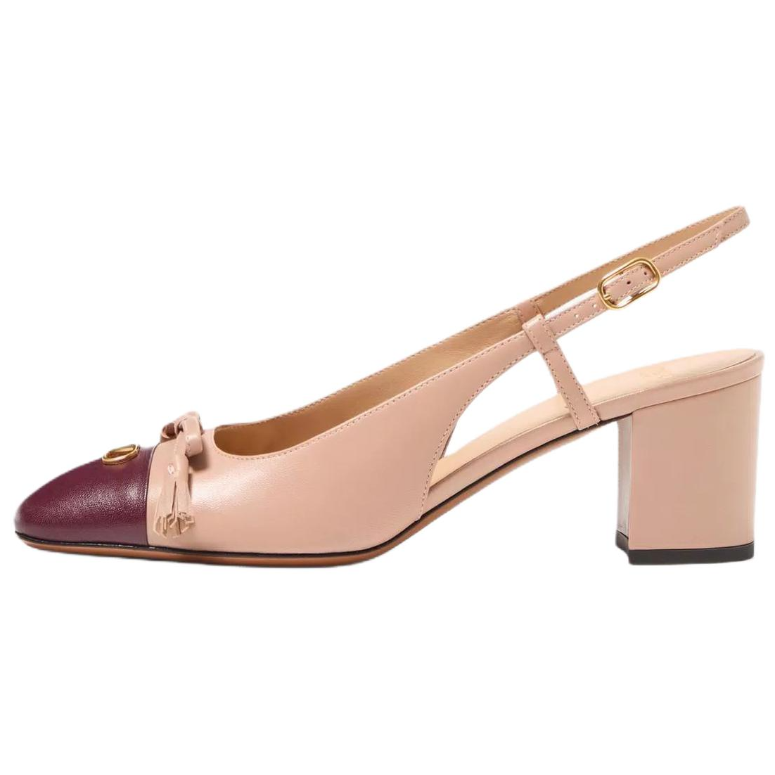 Туфли GARAVANI Valet Du Roi Chunky Heel High Heels 6cm Women's Cinnamon Powders Valentino
