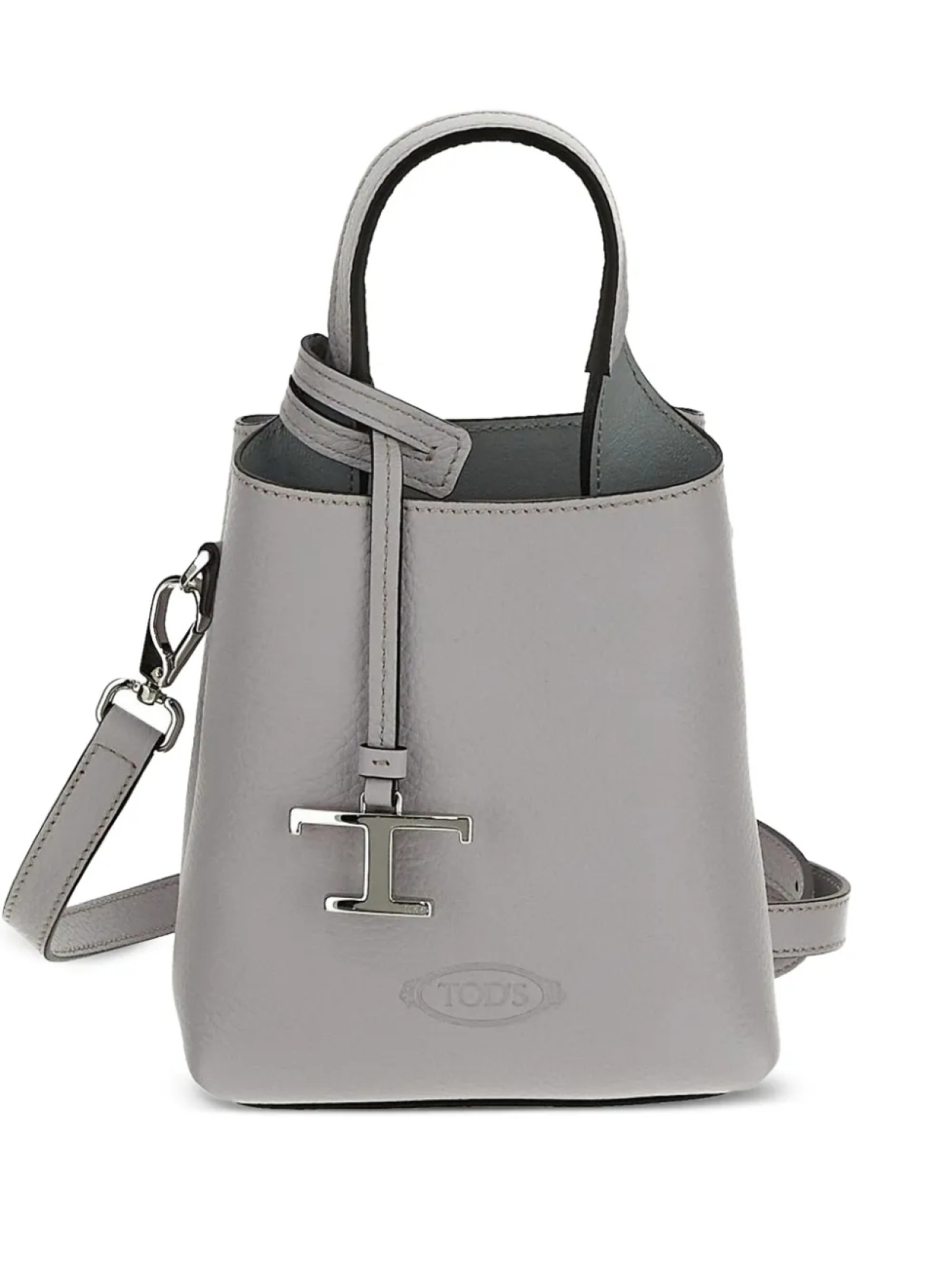 

Кожаная сумка-тоут Tod's, серый