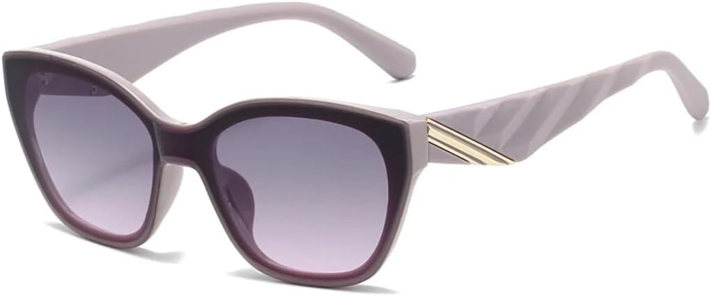 

Роскошные солнцезащитные очки «кошачий глаз» для женщин, ретро-стиль, индивидуальный дизайн, простые солнцезащитные очки для мужчин с защитой от УФ-излучения UV400 SZVVBKK, Purple Grey