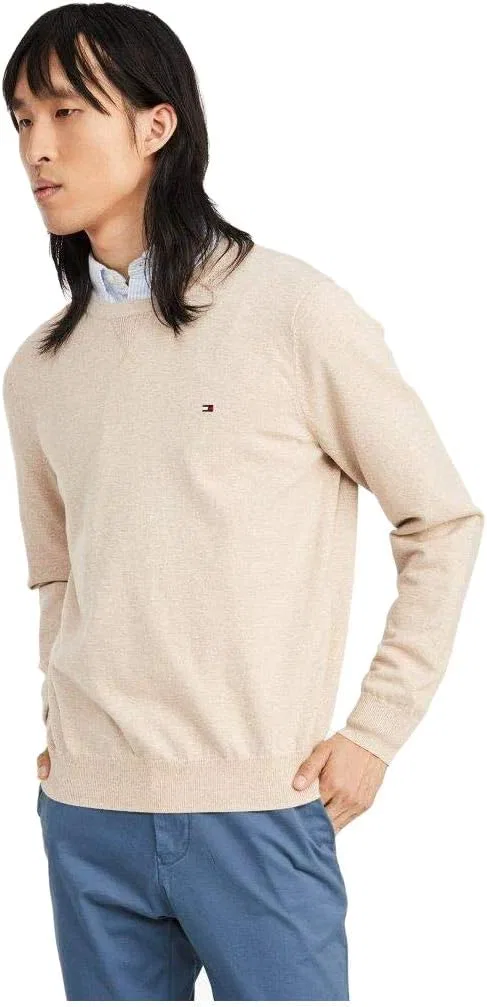 Толстовка Tommy Hilfiger мужская из хлопка с круглым вырезом, Shell Heather / Starfish Heather