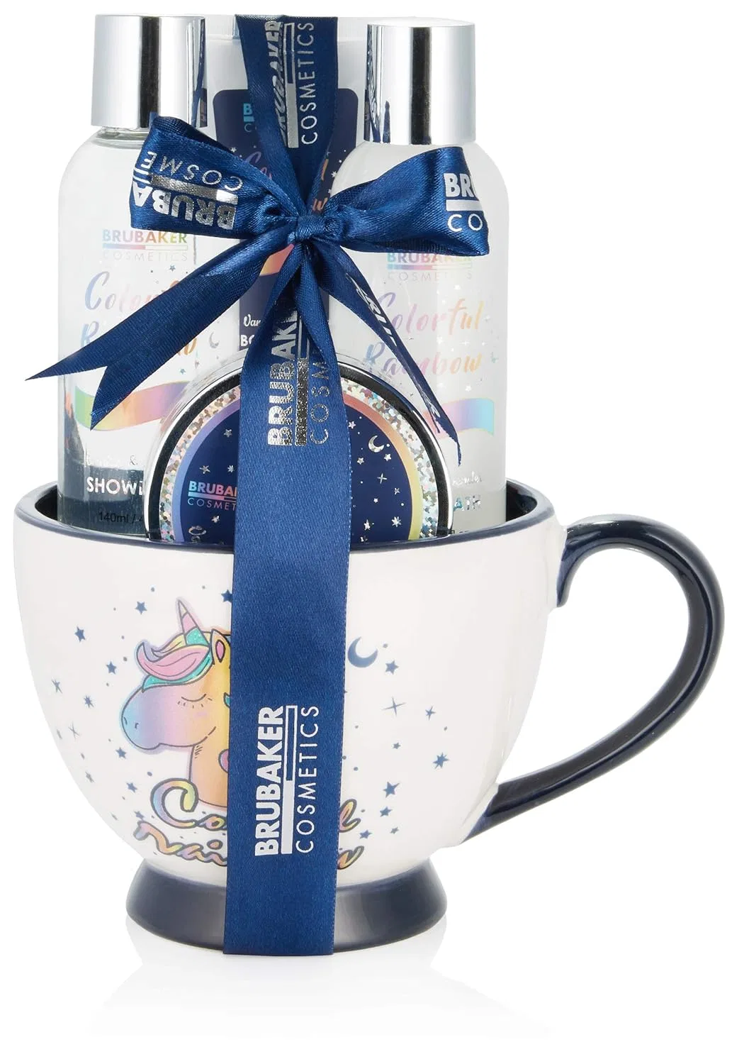 Набор для ухода за телом BRUBAKER Cosmetics «Unicorn Beauty Care» с ароматом ванили и лаванды Brubaker, 5-Piece Beauty Set In Xxl Coffee Mug