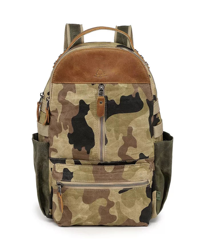 

Горный Лист Утилитарный Рюкзак из Вощеного Холста Utility Bee-Wax Canvas Backpack TSD BRAND, зеленый