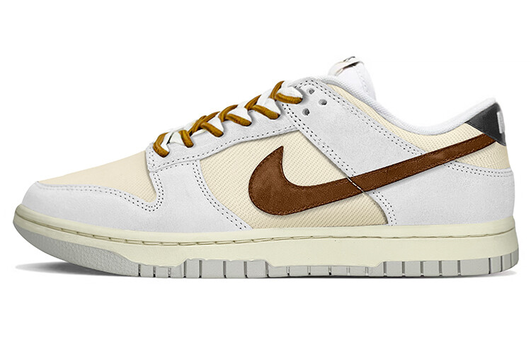 

Кроссовки Nike Dunk Skateboarding Shoes Men Low-top Beige/White/Brown, цвет Chocolate