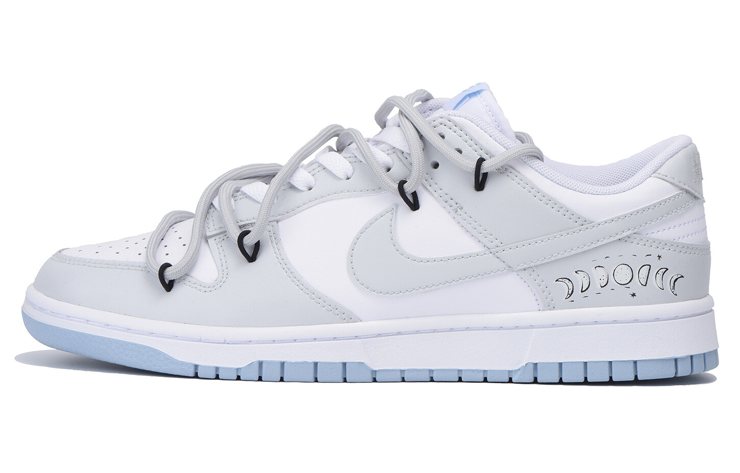 

Кроссовки Nike Dunk Skateboarding Shoes Men Low-top Grey/white, серый/белый