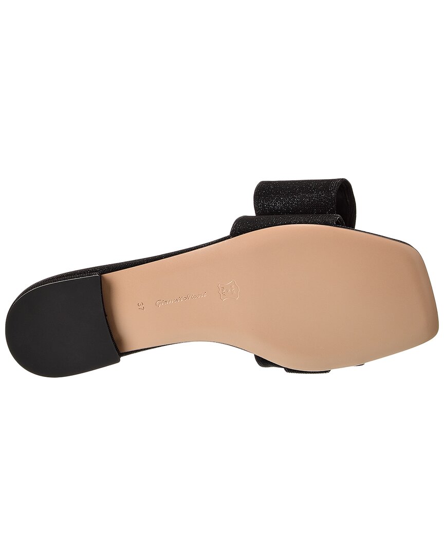 Gianvito Rossi Leather Sandal, черный — фото 4