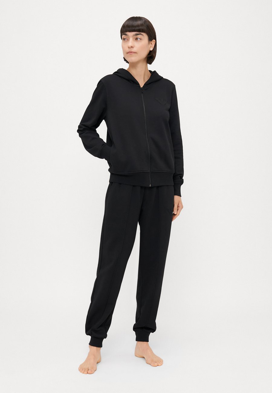 Пижамный топ Emporio Armani HOODED FULL ZIP , Black — фото 2