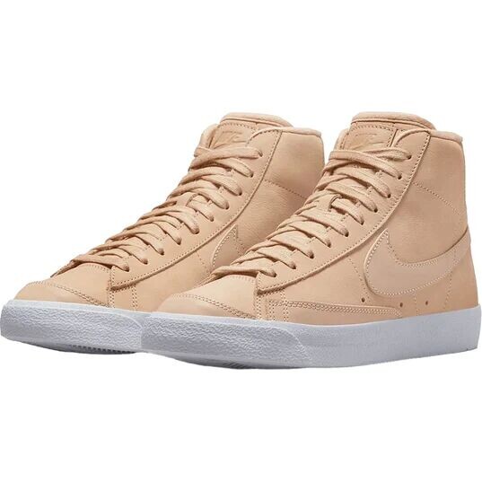 Кроссовки W Blazer Mid PRM MF Vachetta Tan Nike, цвет Beige/Beige/Weiß — фото 4