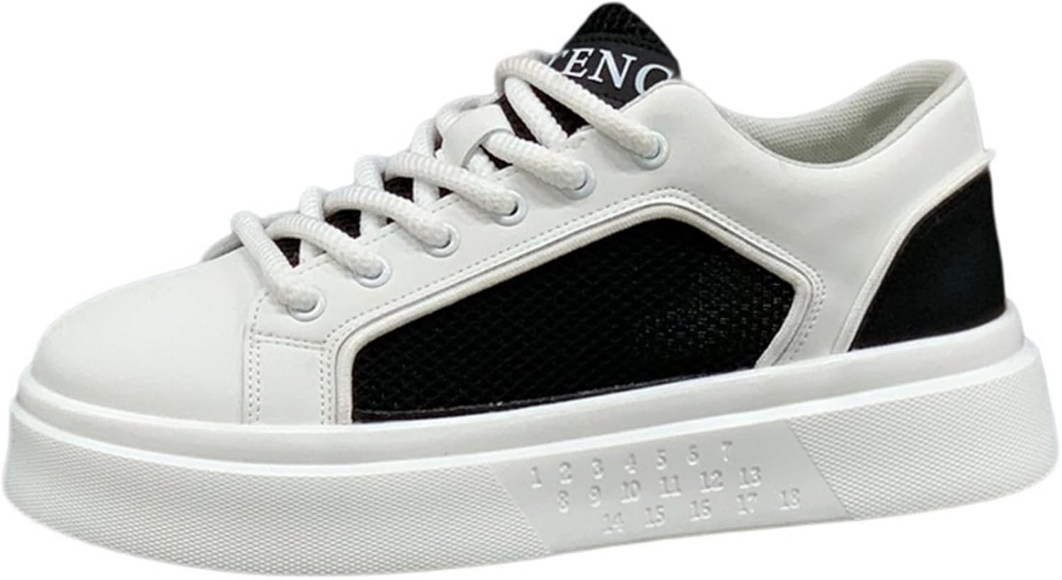 

Мужские удобные повседневные кроссовки для скейтбординга и прогулок, модная мужская спортивная обувь, подходит для ходьбы, тенниса, бега и других видов спорта, стильная и универсальная Aokisx, белый/черный