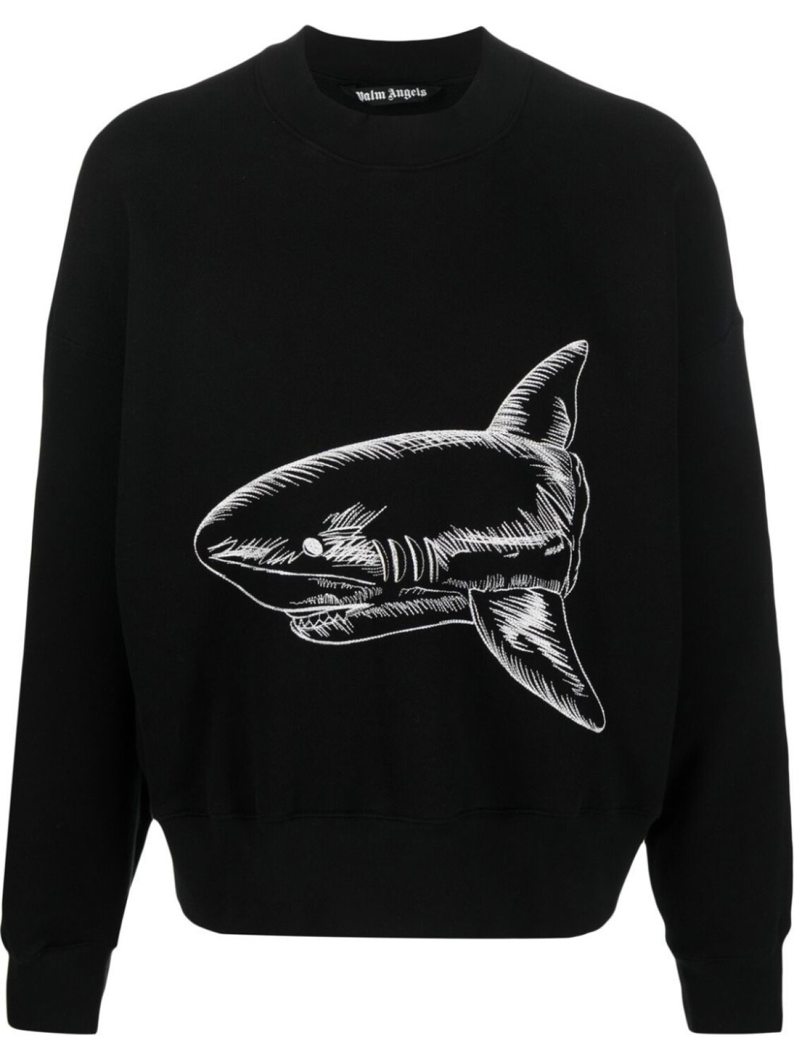 

Palm Angels толстовка Split Shark, черный