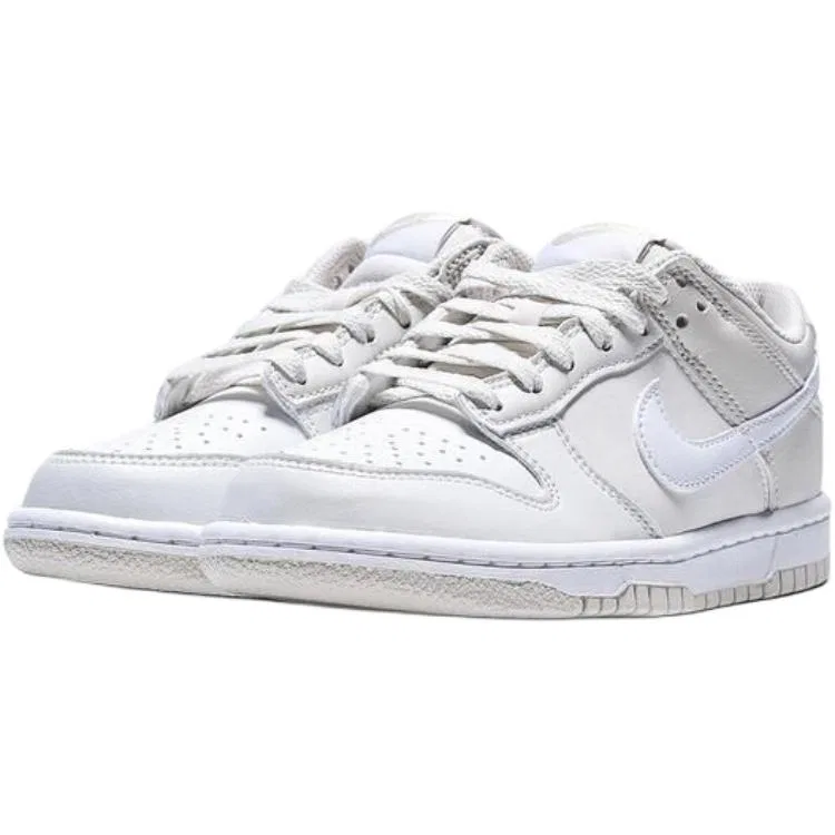 Детские скейтбордические кроссовки Dunk Nike, White Gray — фото 4