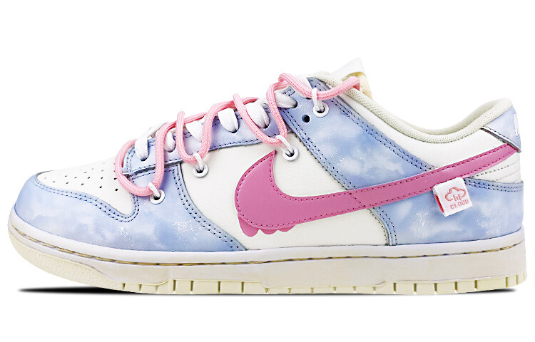 

Кроссовки Nike Dunk Skateboard Shoes Men Low-Top Blue Pink/Purple