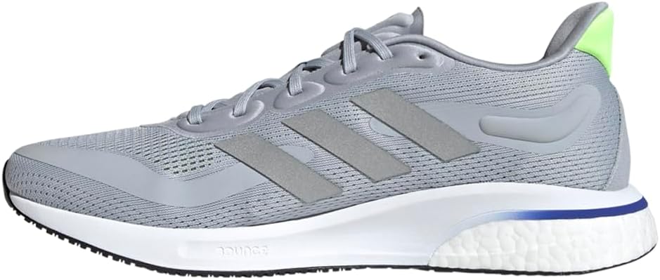 Мужские кроссовки Adidas Supernova +, серебристый/зеленый — фото 4
