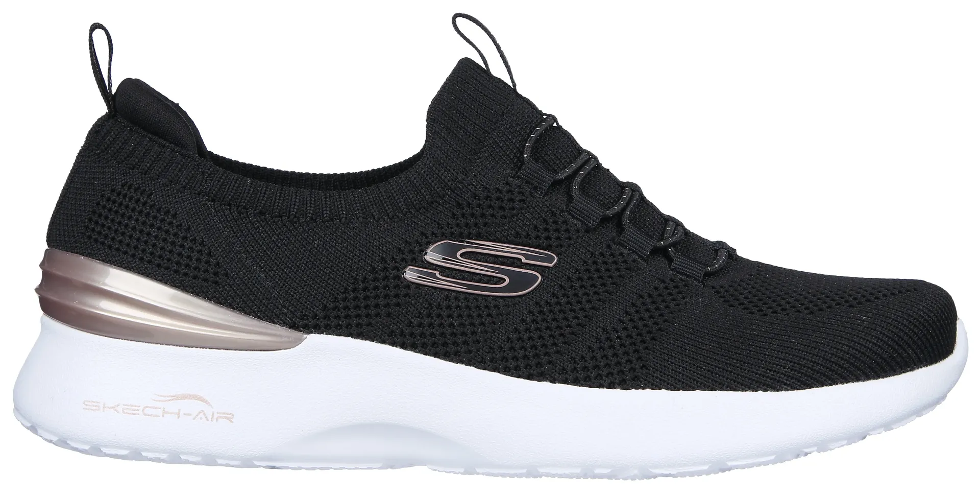 Слипоны Skechers "SKECH-AIR DYNAMIGHT -", слипоны, слипоны, повседневная обувь на резинке, цвет Schwarz-Roségoldfarben — фото 3
