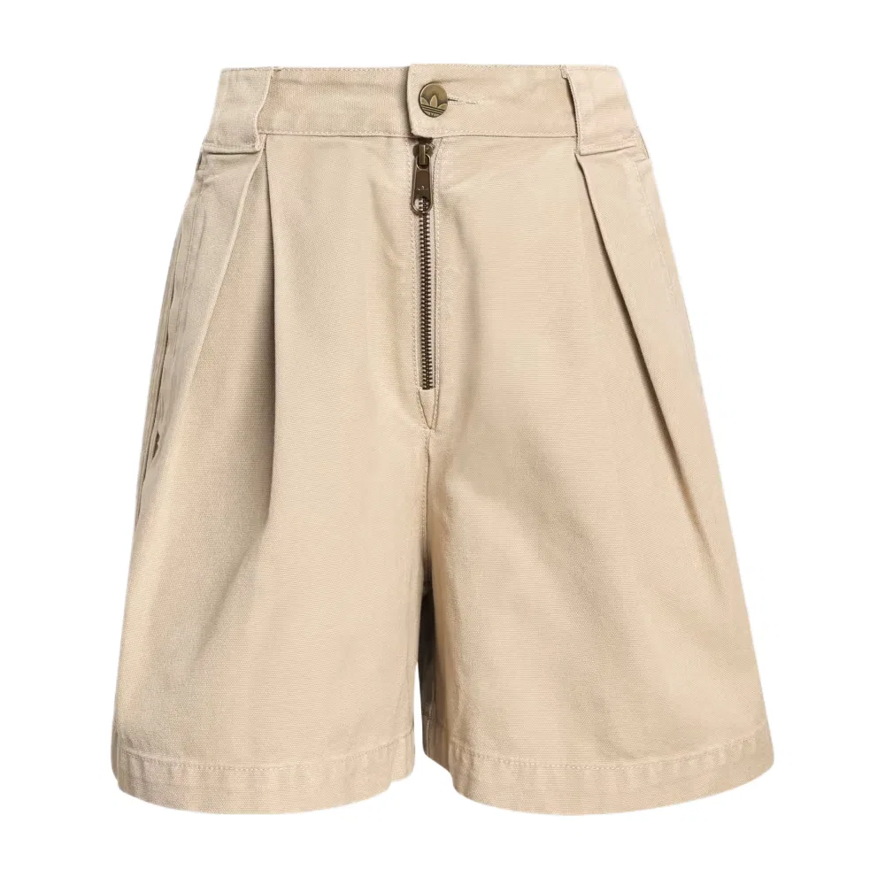 Шорты свободные повседневные женские Please Refill Adidas Originals, Stone Khaki