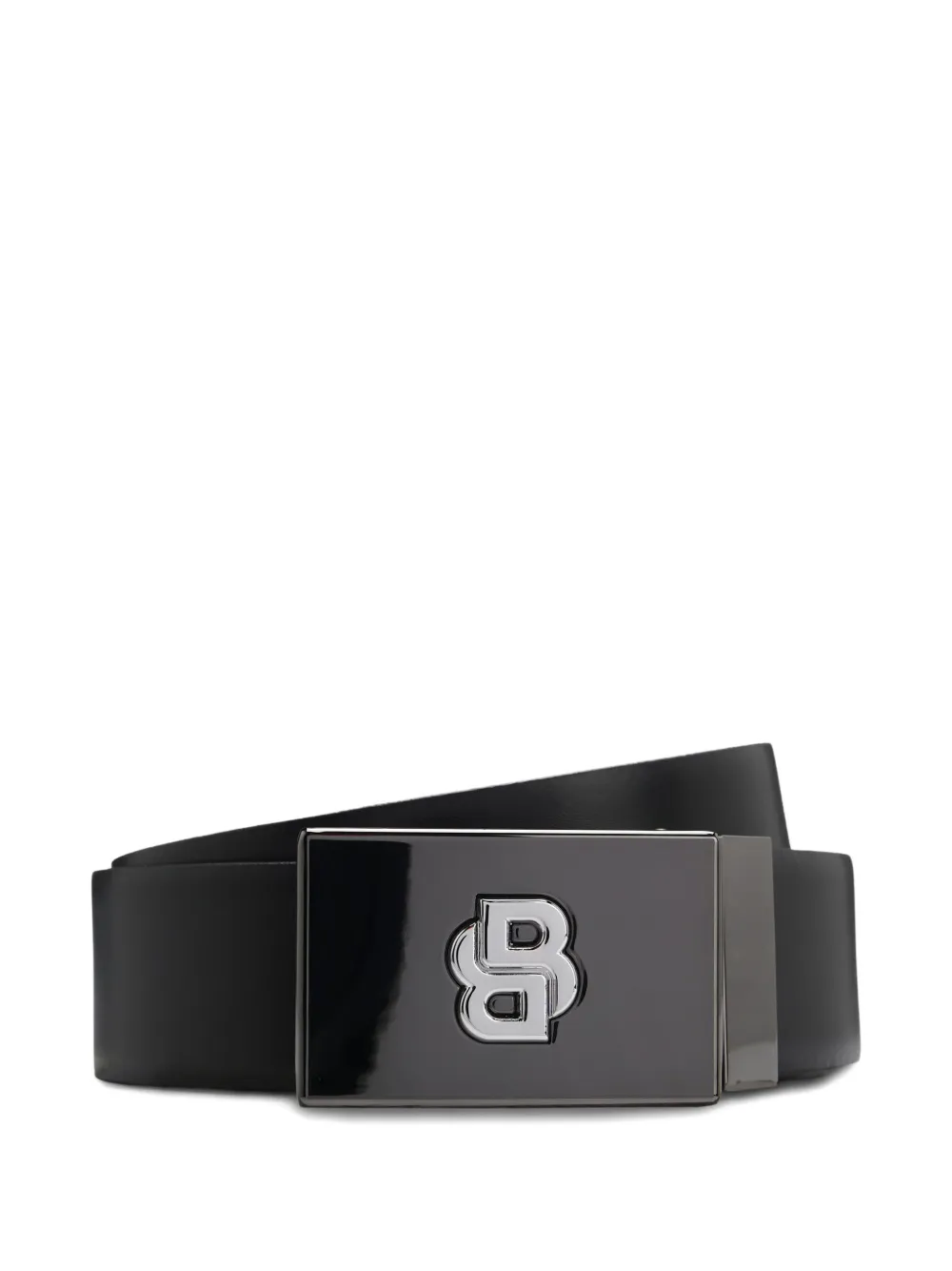 

Ремень с пряжкой-логотипом BOSS, черный