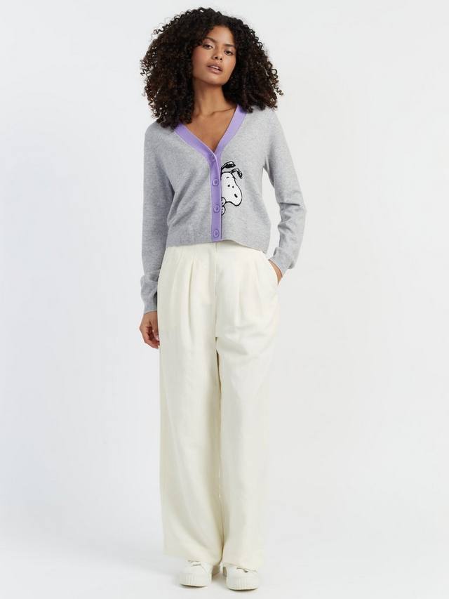 

Шерстяной кардиган snoopy peak rich Chinti & Parker, цвет Light Grey Marl