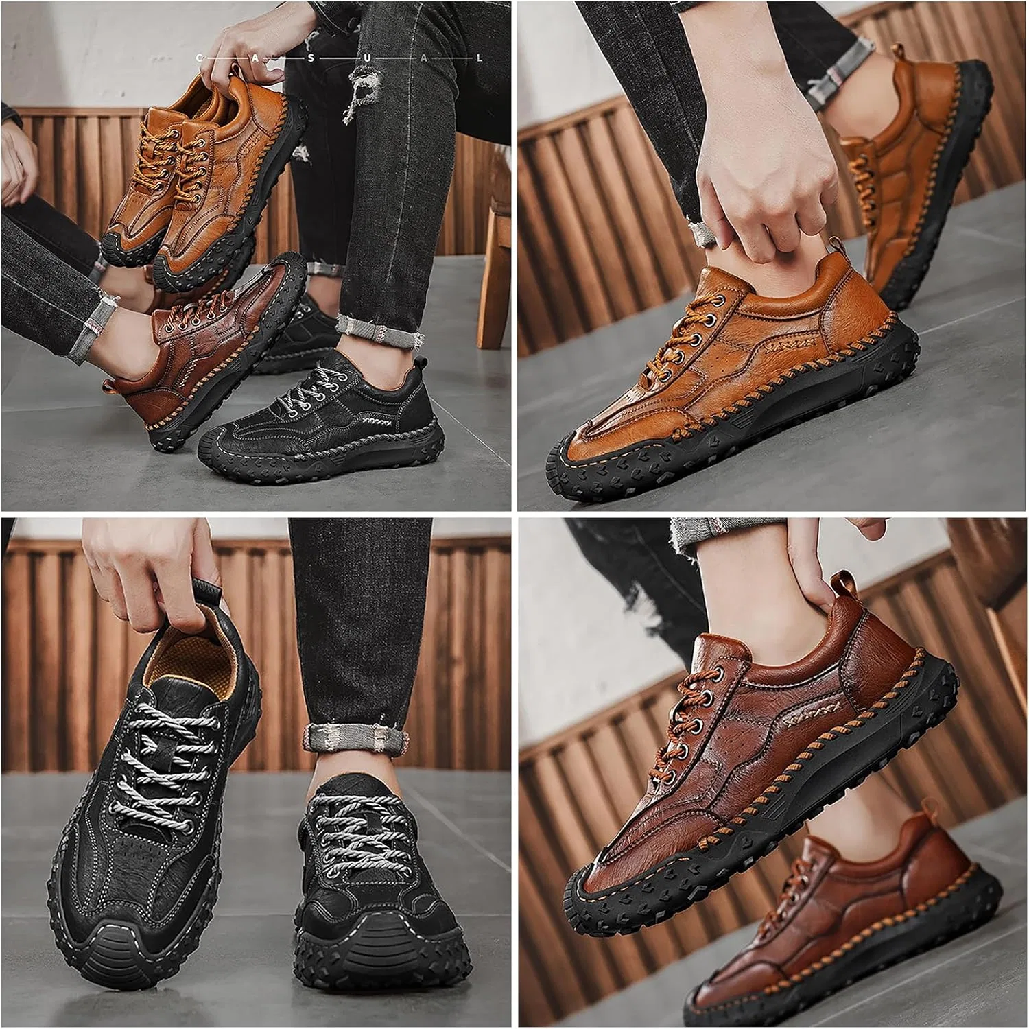 Мокасины из натуральной кожи с поддержкой стопы, Dark Brown ZPLMIDE — фото 2