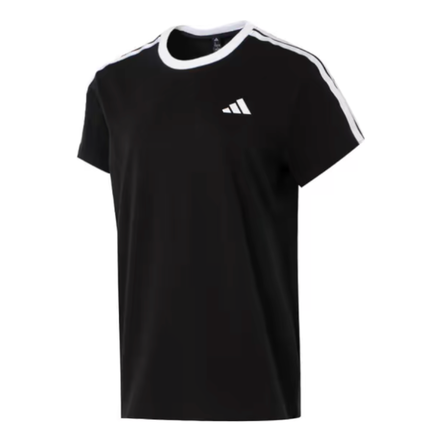 

(WMNS) Футболка Adidas Boyfriend 'Черно-белая'