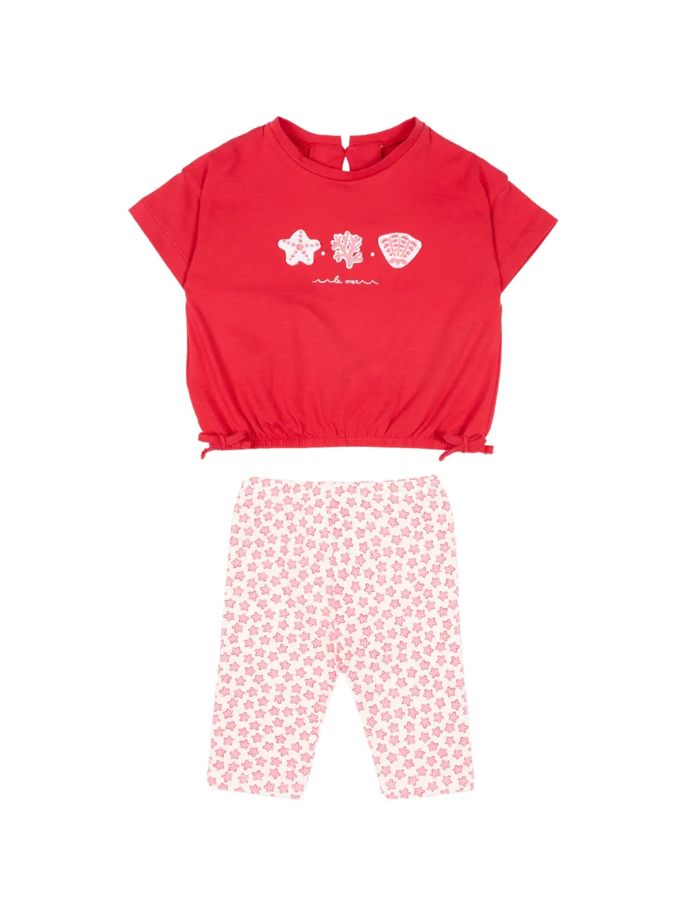 

Костюм с брюками в звездный принт Mayoral, красный