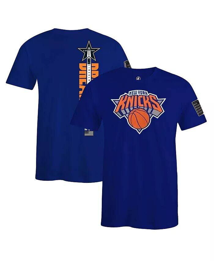 

Мужская и женская футболка Black History Collection Royal New York Knicks Fisll, синий