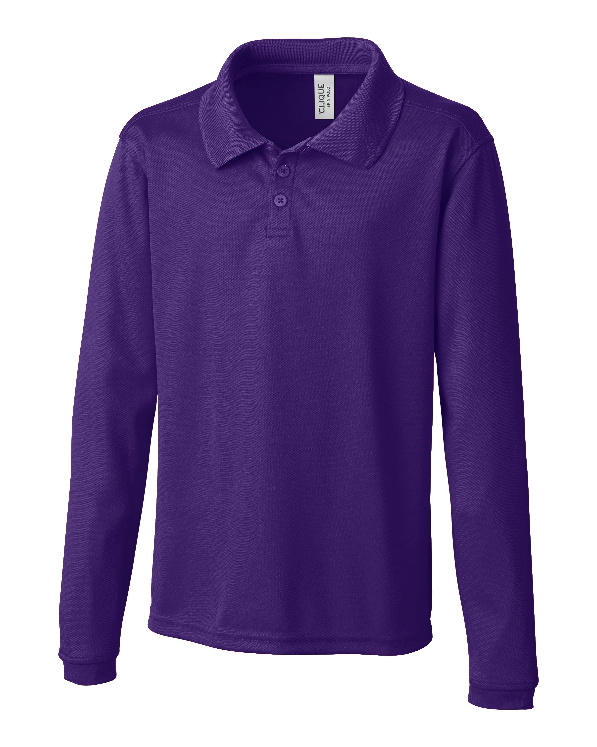 

Молодежное поло Clique L/S Spin, цвет royal purple