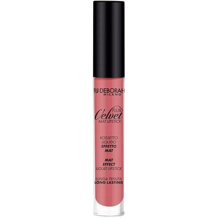 

Fluid 02 Velvet Lipstick Makeup Lips Romantic Pink, Deborah