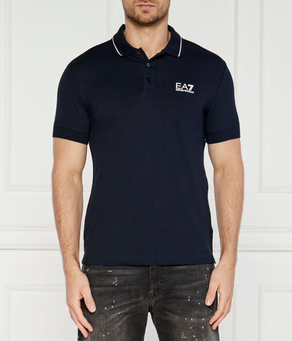 

Рубашка поло Slim fit Ea7, синий